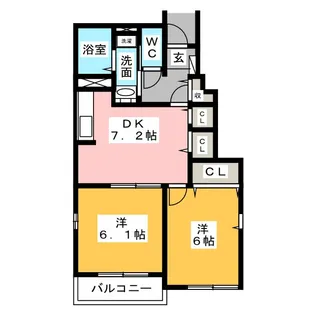 メゾン ハサマ【1階】の間取り