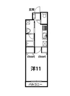 サンコービル弐番館【1階】の間取り