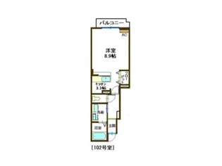 アンソレイエⅠ【1階】の間取り