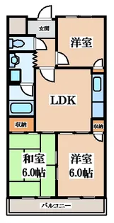 メゾン・ローゼ【4階】の間取り