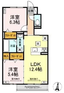 メテオール【1階】の間取り