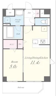 PLAISIR CAMPHRIER(プレジールカンフリエ)【6階】の間取り