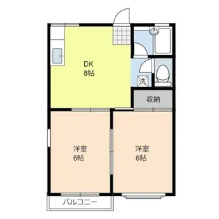 エンゼルハイムB【1階】の間取り