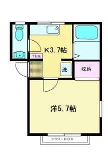 サニーハイツ【1階】の間取り
