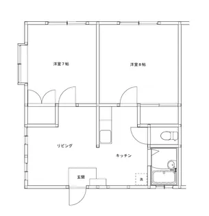 ホンマハイツI リ フ ォ ー ム 済 み ペ ッ ト 可 201【2階】の間取り
