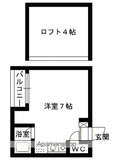 サンスカイ貝塚駅前【2階】の間取り