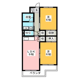 ドルフィン【3階】の間取り
