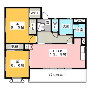 ベルデ【2階】の間取り