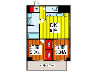 プルメリア大宮植竹【3階】の間取り