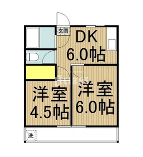 メゾン聖武【1階】の間取り