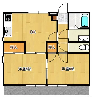 グランハウス岩瀬川A【1階】の間取り