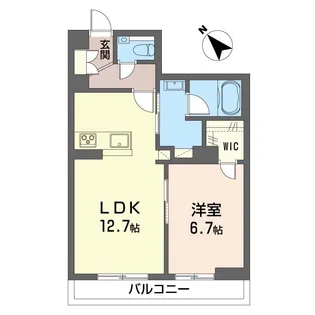 クレスト ヒルズ【1階】の間取り