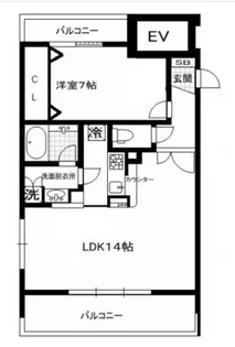 Lamuze Platinum(ラミューズ プラチナ)【5階】の間取り