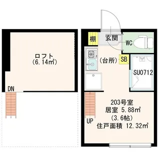 CERESIA 神楽坂【2階】の間取り