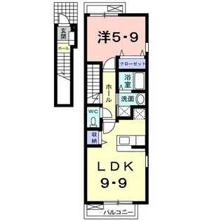 HILTON910 C【2階】の間取り