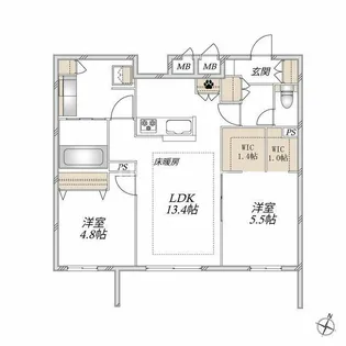 Chouette Maison【1階】の間取り