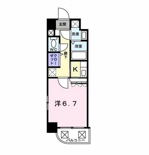 ヴェルビュー【4階】の間取り