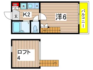 シャトレ-ゼ【2階】の間取り