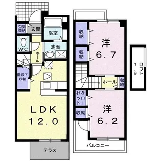 ジラソーレ【1階】の間取り