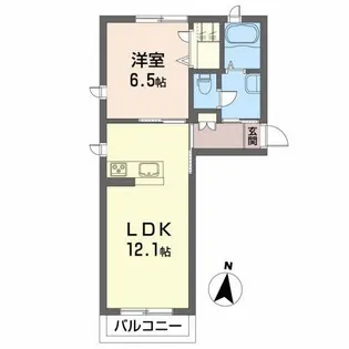 ラ・ルーナ【1階】の間取り