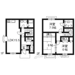 サンライフ上賀茂弐番館【2階】の間取り