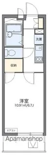 レオパレスブルーウィル長田【3階】の間取り