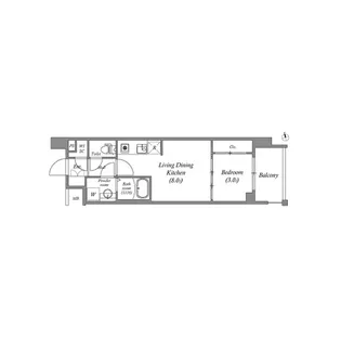 ArtizA瓦屋町I【3階】の間取り