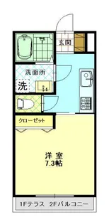 Nature赤佐古(ナチュールアカサコ)【1階】の間取り