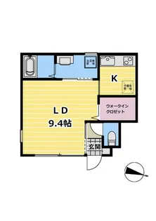 インテグラル西敦賀【1階】の間取り