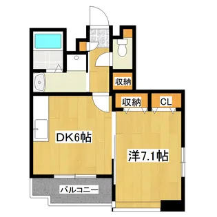 モラダ小岩【5階】の間取り
