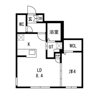 Nuvola麻生(ヌヴォーラ麻生)【3階】の間取り