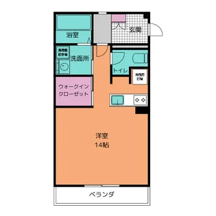 エトワール岩下【1階】の間取り