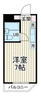 ポケットハイツ本厚木【1階】の間取り