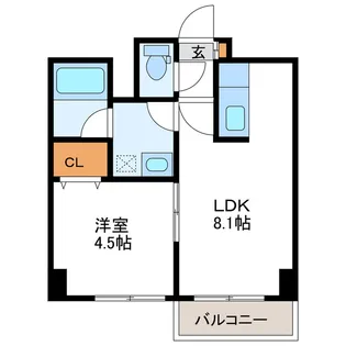 アバンサール【2階】の間取り