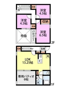 パティオ壱番館【1階】の間取り
