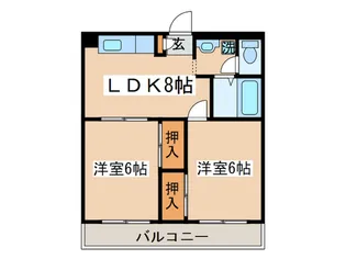 梅原マンション【3階】の間取り