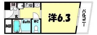 ノベラ海岸通【4階】の間取り