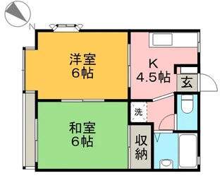 メゾンドベル【1階】の間取り