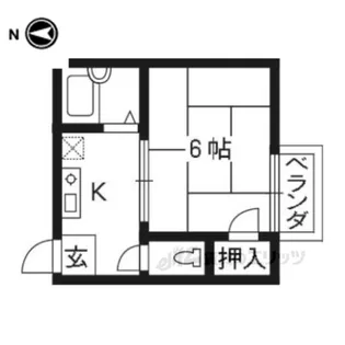 エラン丹波橋【2階】の間取り