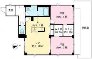 チェリッシュ【1階】の間取り