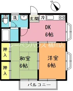ムラカミハイツ上尾【2階】の間取り