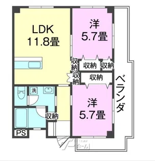 メゾン盛【3階】の間取り