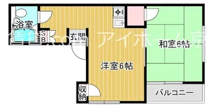 シャトー都島【1階】の間取り