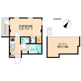レガリータ天神東II【2階】の間取り