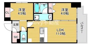 アーバネックス大阪天満橋【7階】の間取り