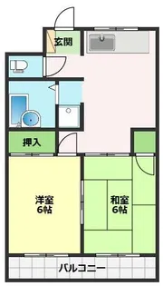 有沢マンション【2階】の間取り