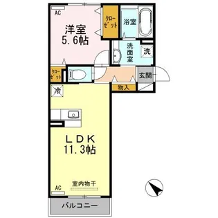 グランベージュII【3階】の間取り
