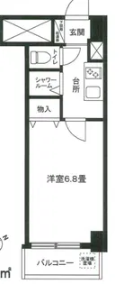 越前堀永谷マンション【6階】の間取り