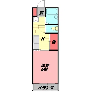 ハミングマサ【2階】の間取り