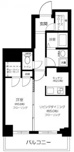 CORES勝どき【8階】の間取り